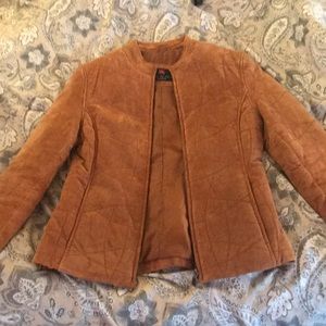 Luis Alvear leather jacket in camel